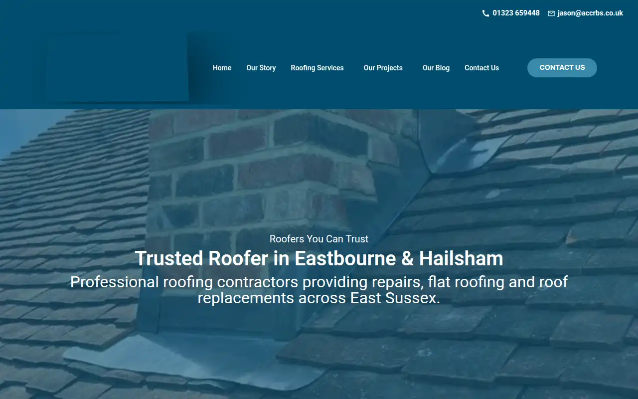ACCRBS Roofing LTD website homepage