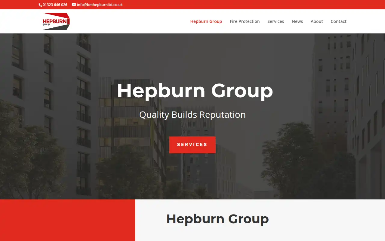 B M Hepburn Ltd website homepage