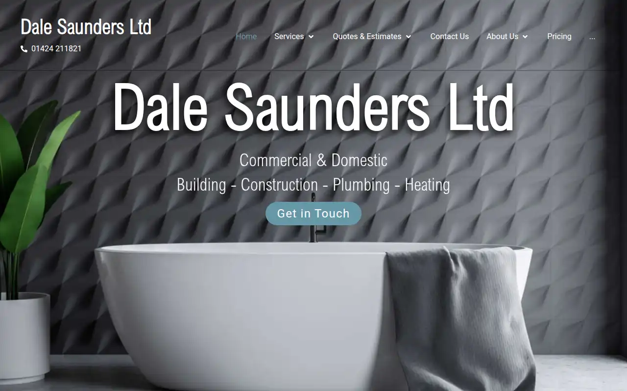 Dale Saunders Limited website homepage
