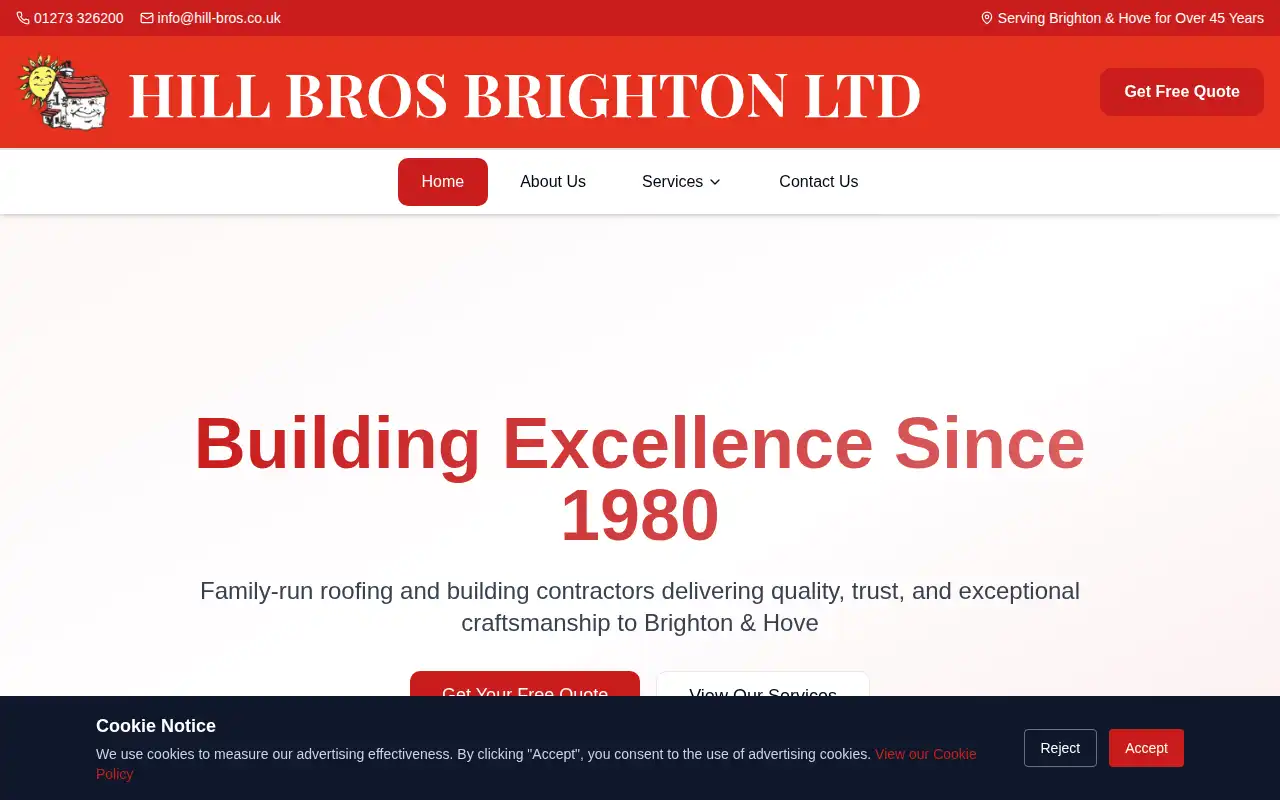 Hill Bros Ltd website homepage