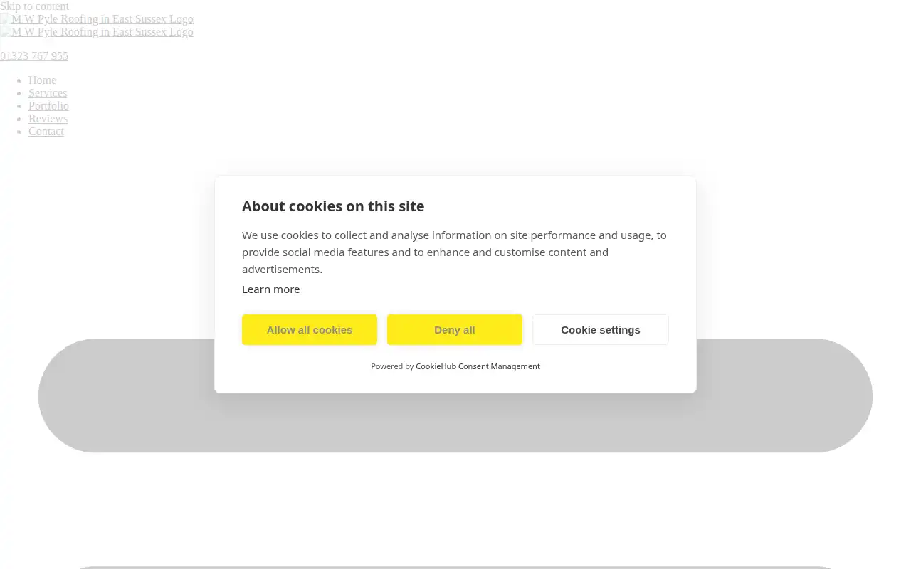 M W Pyle Roofing Ltd website homepage