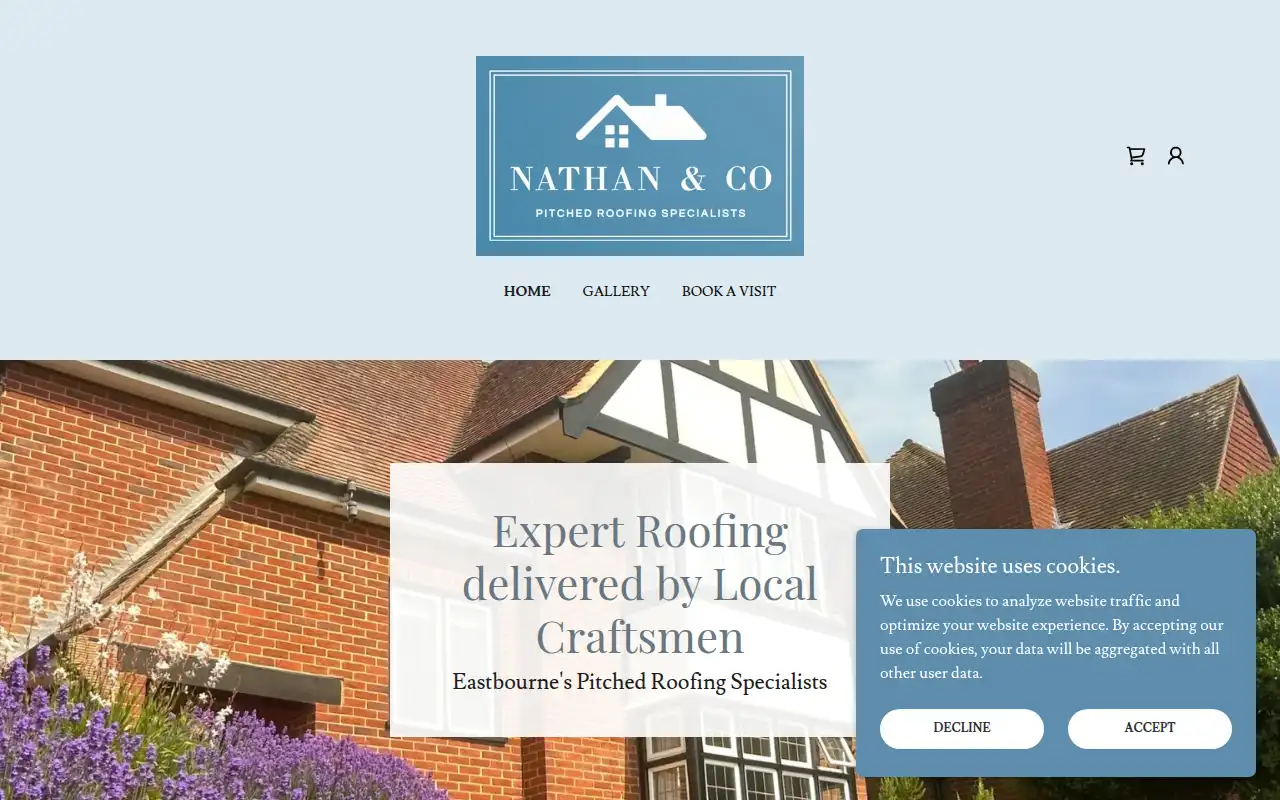 Nathan & Co Pitched Roofing Specialists website homepage