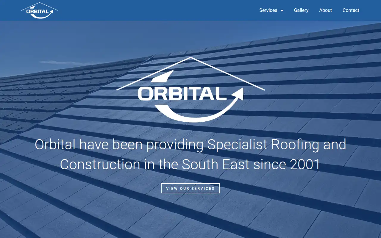 Orbital Roofing & Building Specialists Ltd website homepage