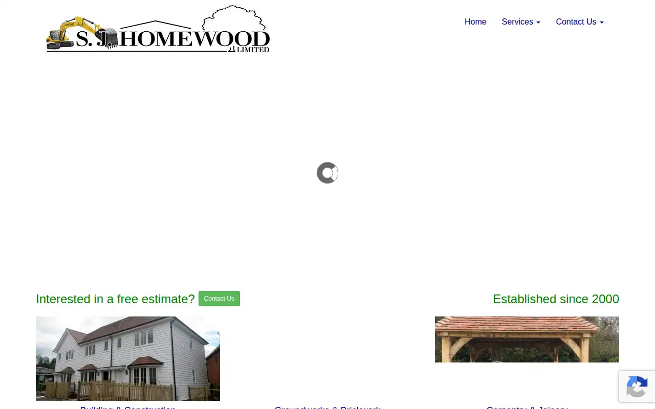 S J Homewood Limited website homepage